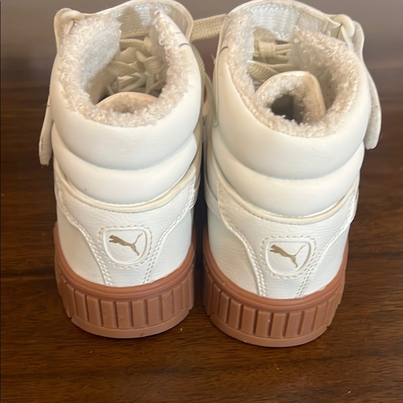 Puma Cream High-Top Sneakers - Picture 4 of 8